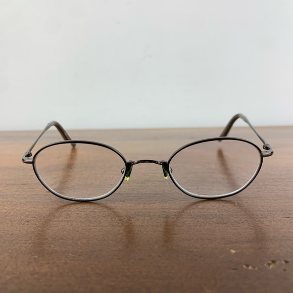 John Varvatos Oval Circular Mens Eyewear Frame V111 Brown FRAMES ONLY 46-20-135 - Picture 1 of 14